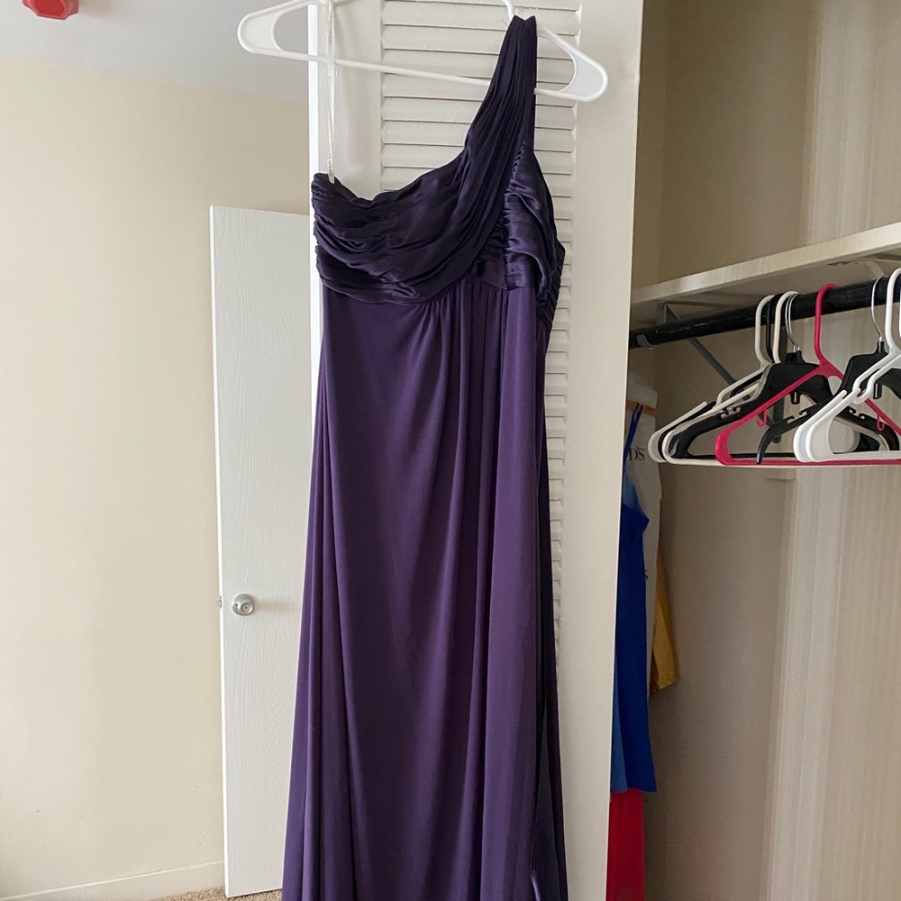 David’s Bridal One Shoulder Gown